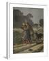 Shepherdess Defended by Her Dog, Illustration from 'Le Petit Journal: Supplement Illustre'-Henri Meyer-Framed Giclee Print