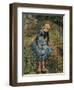 Shepherdess (Girl with a Stick)-Camille Pissarro-Framed Art Print