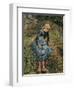 Shepherdess (Girl with a Stick)-Camille Pissarro-Framed Art Print