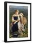 Shepherdess or Girl with a Goat-Francesco Paolo Michetti-Framed Giclee Print