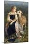 Shepherdess or Girl with a Goat-Francesco Paolo Michetti-Mounted Giclee Print
