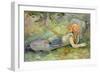 Shepherdess Resting, 1891-Berthe Morisot-Framed Giclee Print