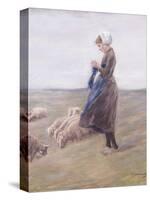 Shepherdess; Schafhirtin, 1887-Max Liebermann-Stretched Canvas