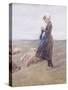 Shepherdess; Schafhirtin, 1887-Max Liebermann-Stretched Canvas