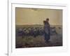 Shepherdess with Her Flock (La Grande Bergere), 1863-Jean-Fran?ois Millet-Framed Giclee Print