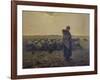 Shepherdess with Her Flock (La Grande Bergere), 1863-Jean-Fran?ois Millet-Framed Giclee Print