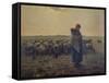 Shepherdess with Her Flock (La Grande Bergere), 1863-Jean-Fran?ois Millet-Framed Stretched Canvas