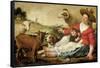 Shepherdess-Jacob Gerritsz Cuyp-Framed Stretched Canvas