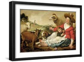Shepherdess-Jacob Gerritsz Cuyp-Framed Art Print