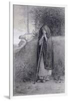 Shepherdess-Jean-François Millet-Framed Giclee Print