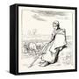 Shepherding, La Bergere, Shepherd-null-Framed Stretched Canvas