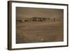 Shepherds and their flocks walk long distances in barren hills, Afghanistan-Alex Treadway-Framed Photographic Print