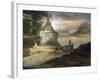 Shepherds in Imaginary Landscape-Giuseppe Bernardino Bison-Framed Giclee Print