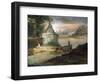 Shepherds in Imaginary Landscape-Giuseppe Bernardino Bison-Framed Giclee Print