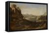 Shepherds in the Campagna, 1620-67-Cornelis van Poelenburgh-Framed Stretched Canvas