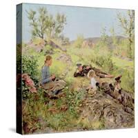 Shepherds, Tatoy, 1883-Erik Theodor Werenskiold-Stretched Canvas