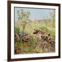 Shepherds, Tatoy, 1883-Erik Theodor Werenskiold-Framed Giclee Print