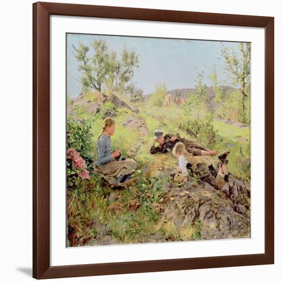 Shepherds, Tatoy, 1883-Erik Theodor Werenskiold-Framed Giclee Print