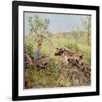 Shepherds, Tatoy, 1883-Erik Theodor Werenskiold-Framed Giclee Print