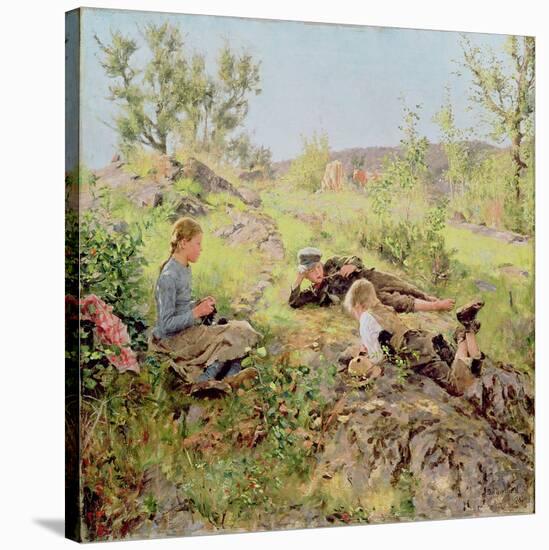 Shepherds, Tatoy, 1883-Erik Theodor Werenskiold-Stretched Canvas