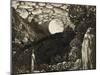 Shepherds under a Full Moon-Samuel Palmer-Mounted Giclee Print