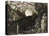 Shepherds under a Full Moon-Samuel Palmer-Stretched Canvas