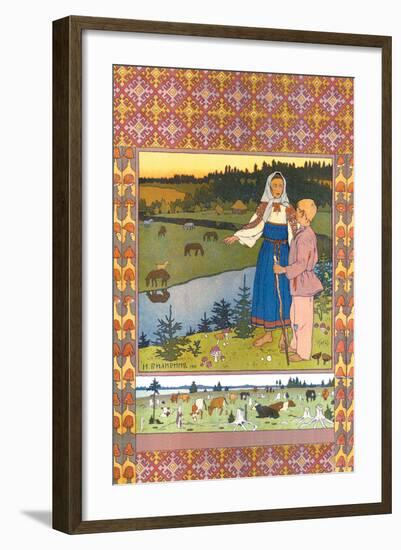 Shepherds-Ivan Bilibin-Framed Art Print