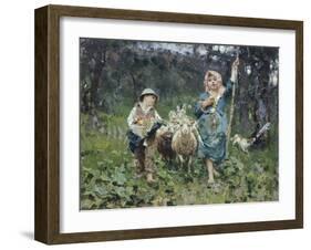 Shepherds-Francesco Paolo Michetti-Framed Giclee Print