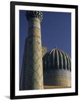 Sher Dor Madrasa, Registan, Samarkand, Uzbekistan-Ellen Clark-Framed Photographic Print