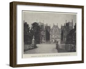 Sherborne Castle, Dorset, the Seat of Mr John K Wingfield-Digby-null-Framed Giclee Print