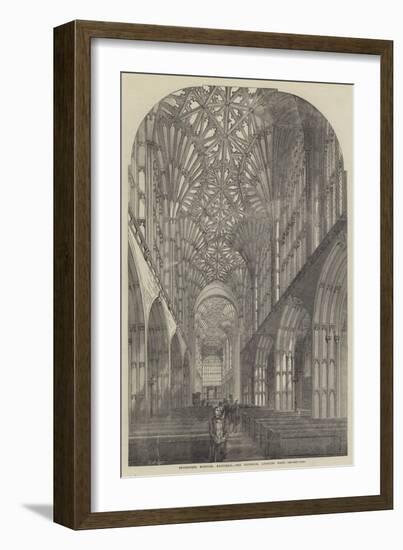 Sherborne Minster, Restored, the Interior, Looking East-null-Framed Giclee Print