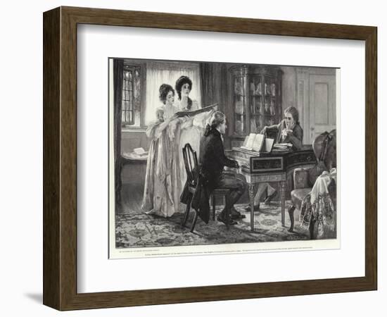 Sheridan at the Lindleys-Margaret Isabel Dicksee-Framed Giclee Print