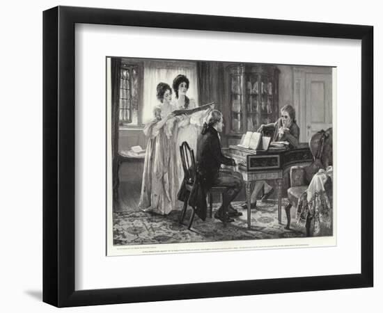 Sheridan at the Lindleys-Margaret Isabel Dicksee-Framed Giclee Print