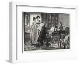 Sheridan at the Lindleys-Margaret Isabel Dicksee-Framed Giclee Print