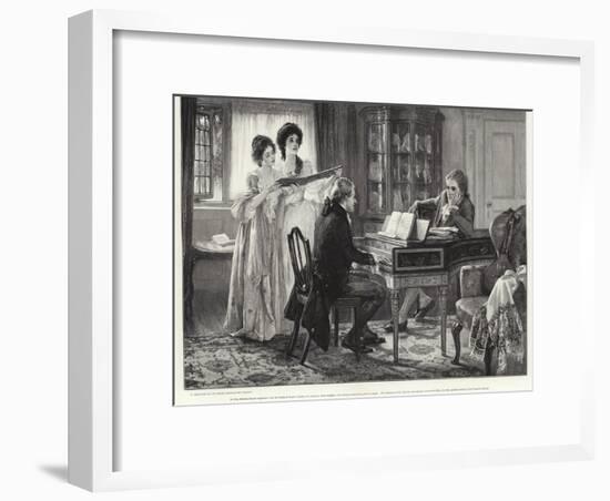 Sheridan at the Lindleys-Margaret Isabel Dicksee-Framed Giclee Print