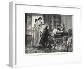 Sheridan at the Lindleys-Margaret Isabel Dicksee-Framed Giclee Print