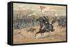 Sheridan's Famous Ride at the Battle of Cedar Creek Virginia in 1864-Thure De Thulstrup-Framed Stretched Canvas
