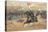 Sheridan's Famous Ride at the Battle of Cedar Creek Virginia in 1864-Thure De Thulstrup-Stretched Canvas