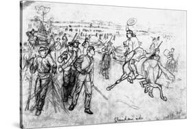 Sheridan's Ride at the Battle of Cedar Creek, Oct 19, 1864-Alfred R. Waud-Stretched Canvas