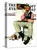 "Sheriff and Prisoner" Saturday Evening Post Cover, November 4,1939-Norman Rockwell-Stretched Canvas