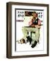 "Sheriff and Prisoner" Saturday Evening Post Cover, November 4,1939-Norman Rockwell-Framed Giclee Print