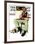 "Sheriff and Prisoner" Saturday Evening Post Cover, November 4,1939-Norman Rockwell-Framed Giclee Print