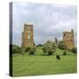 Sheriff Hutton Castle, 12th Century-CM Dixon-Stretched Canvas