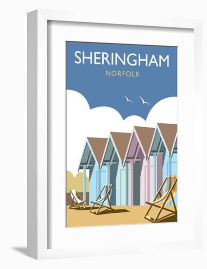 Sheringham - Dave Thompson Contemporary Travel Print-Dave Thompson-Framed Art Print