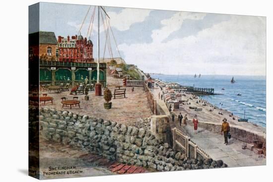Sheringham, Promenade and Beach-Alfred Robert Quinton-Stretched Canvas