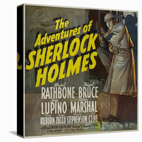 Sherlock Holmes, 1939, "The Adventures of Sherlock Holmes" Directed by Alfred L. Werker-null-Stretched Canvas