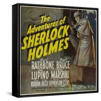 Sherlock Holmes, 1939, "The Adventures of Sherlock Holmes" Directed by Alfred L. Werker-null-Framed Stretched Canvas