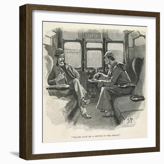 Sherlock Holmes and Dr. Watson-Sydney Pager-Framed Giclee Print