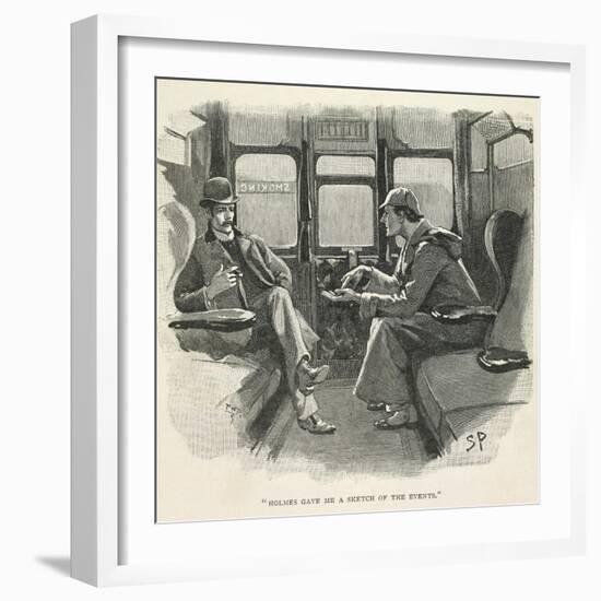 Sherlock Holmes and Dr. Watson-Sydney Pager-Framed Giclee Print