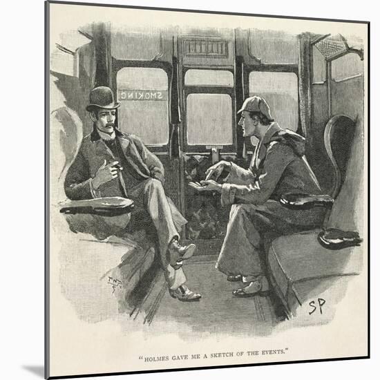 Sherlock Holmes and Dr. Watson-Sydney Pager-Mounted Giclee Print